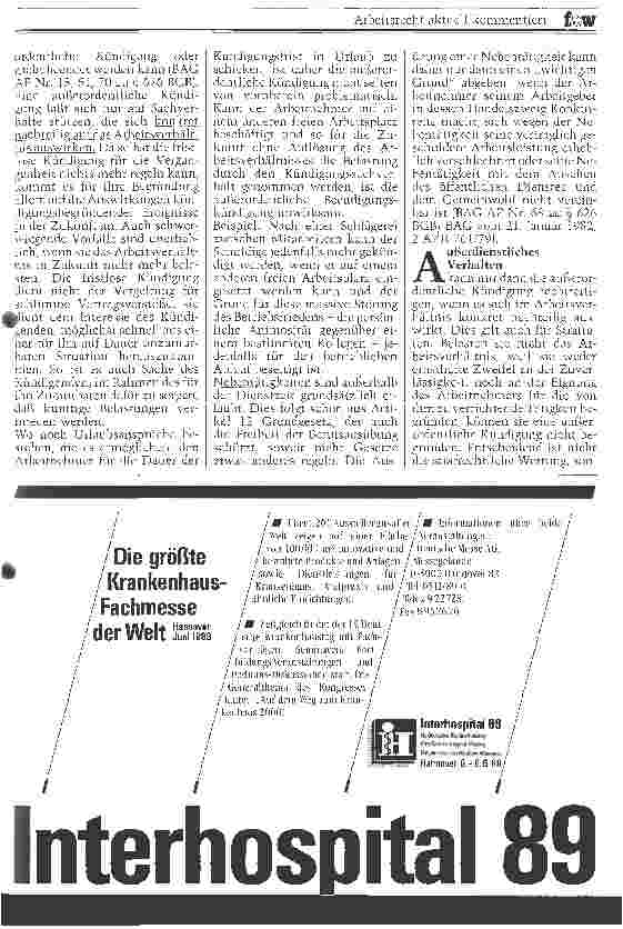 Vorschauseite 2: Die außerordentliche Kündigung