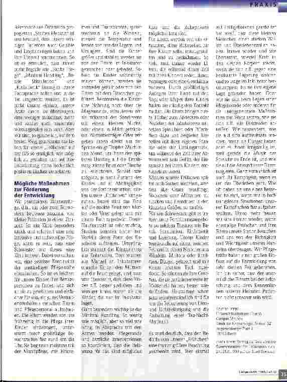 Vorschauseite 2: Entwicklungsförderung von Frühgeborenen
