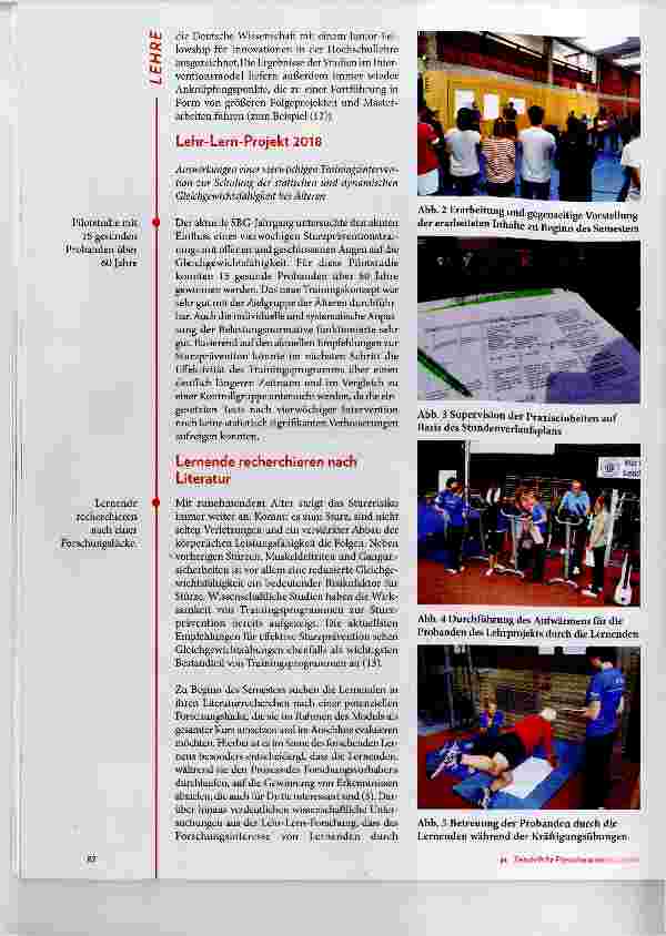 Vorschauseite 3: Forschung „in vivo“ in der Sportund Bewegungsgerontologie