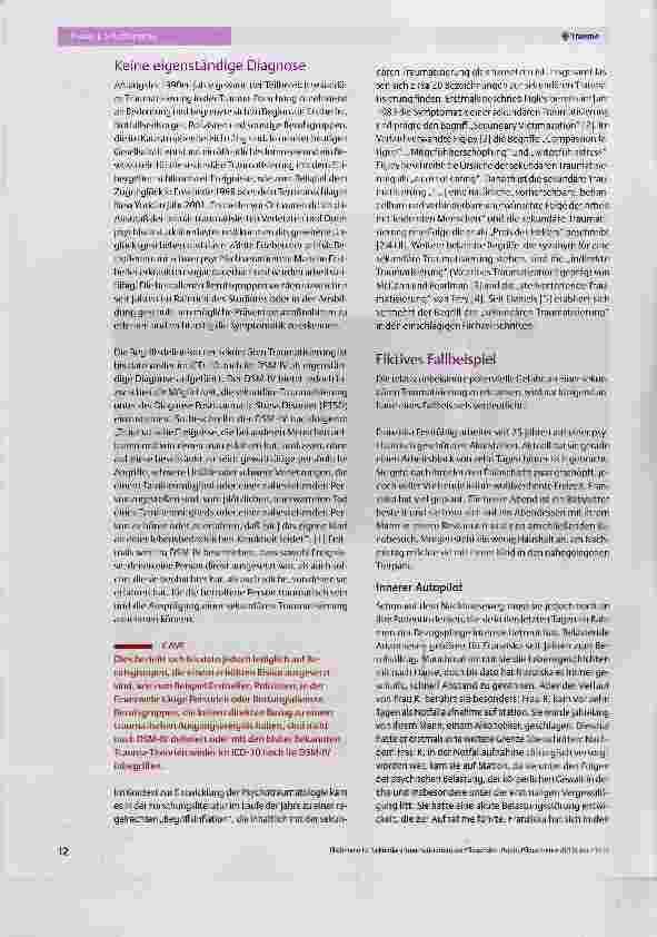Vorschauseite 2: Sekundäre Traumatisierung bei Pflegenden