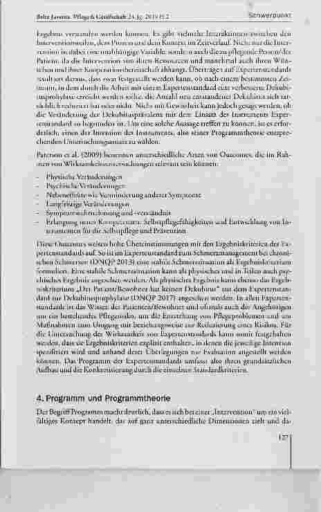 Vorschauseite 6: Anforderungen an die Untersuchung der Wirksamkeit von Expertenstandards
