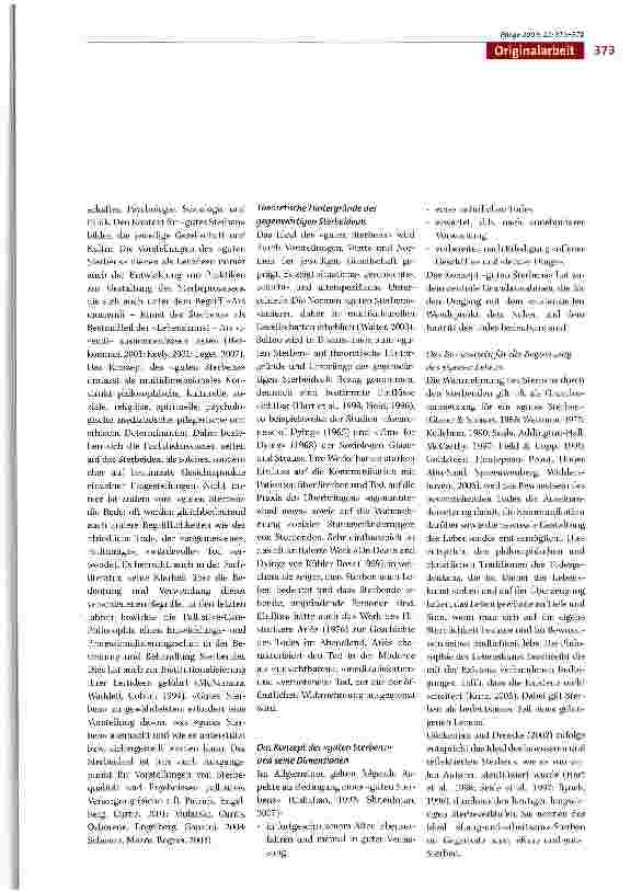 Vorschauseite 3: Ein «Gutes Sterben» und ein «Guter Tod»: zum Verständnis des Sterbeideals und seiner Bedeutung für Hospiz und Palliative Care