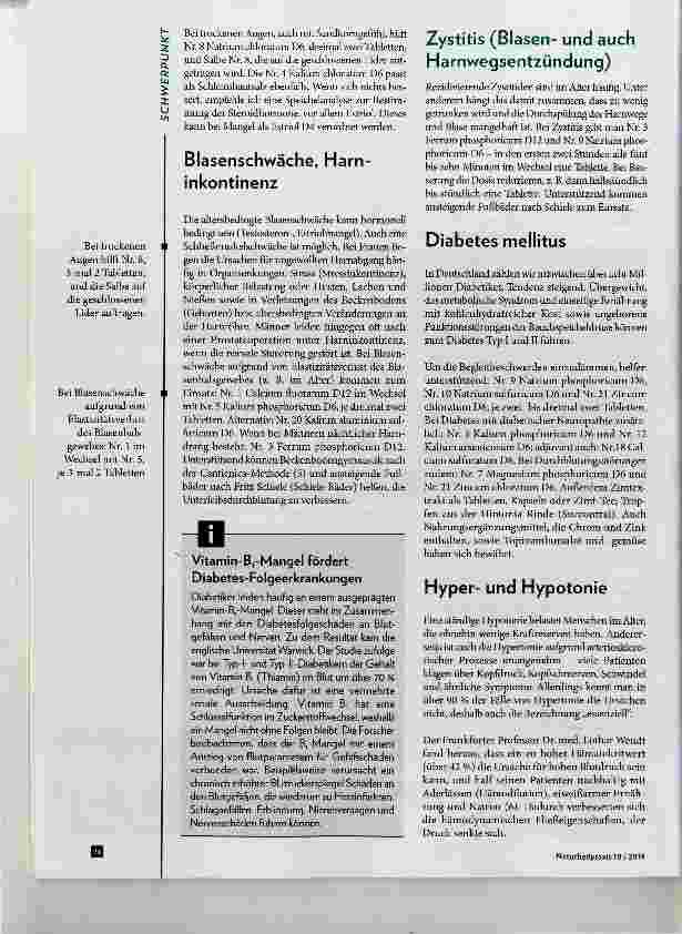 Vorschauseite 3: Schüfeler-Salze in der Geriatrie