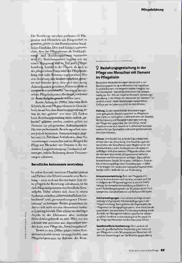 Vorschauseite 2: BEZIEHUNGEN EFFEKTIV GESTALTEN EINE PFLEGERISCHE KERNAUFGABE