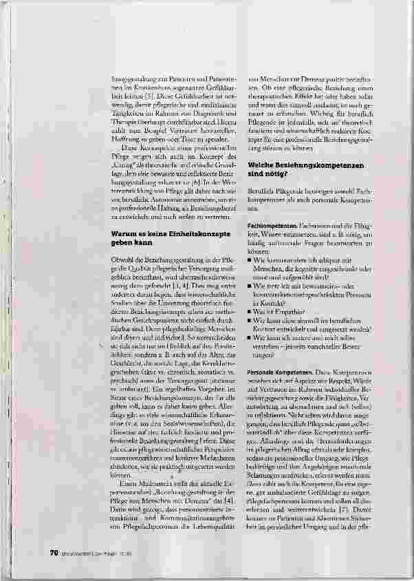 Vorschauseite 3: BEZIEHUNGEN EFFEKTIV GESTALTEN EINE PFLEGERISCHE KERNAUFGABE