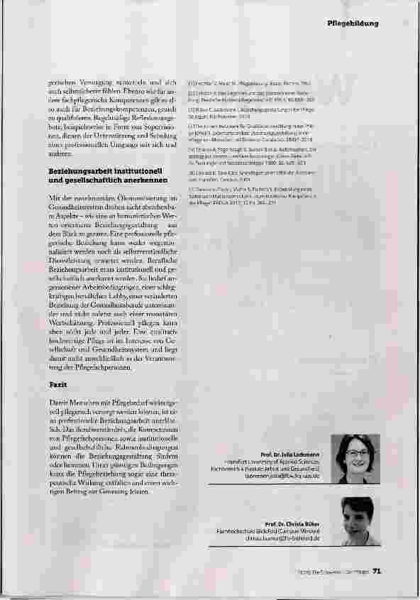 Vorschauseite 4: BEZIEHUNGEN EFFEKTIV GESTALTEN EINE PFLEGERISCHE KERNAUFGABE