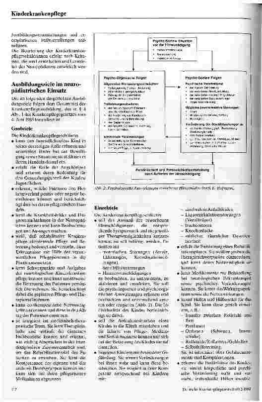 Vorschauseite 3: Praktische Ausbildung von Kinderkrankenpflegeschülerinnen im Fachbereich Neuropädiatrie
