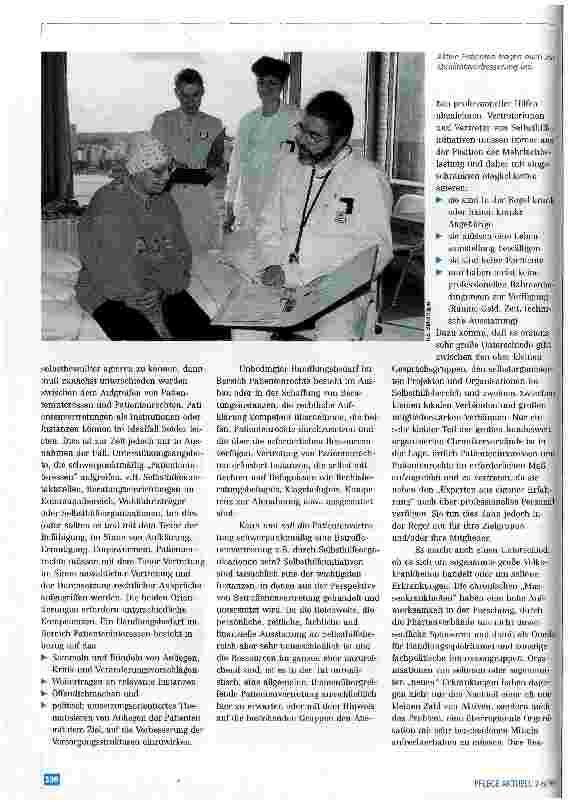 Vorschauseite 3: Patienteninteressen - Patientenrechte