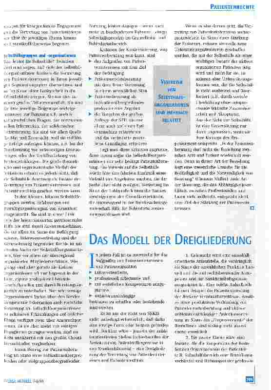 Vorschauseite 4: Patienteninteressen - Patientenrechte
