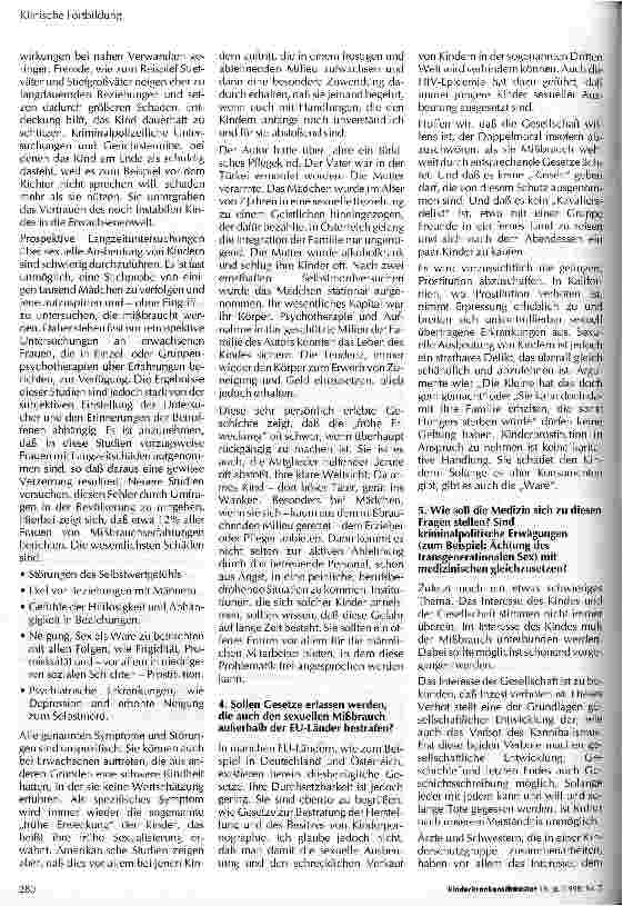 Vorschauseite 3: Sexuelle Ausbeutung von Kindern und Jugendlichen Pädophilie - gibts das noch?