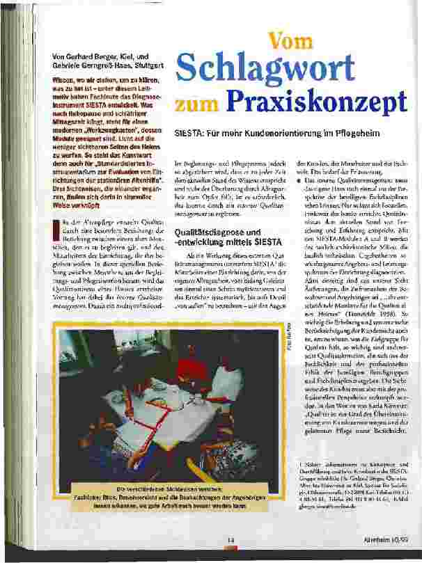 Vorschauseite 1: Vom Schlagwort zum Praxiskonzept