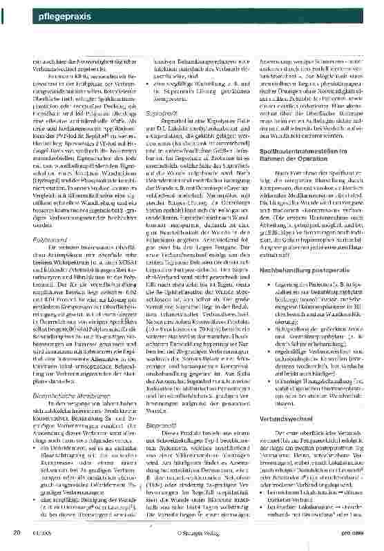 Vorschauseite 3: Lokale Therapie der Verbrennungswunde