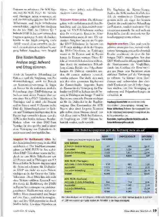 Vorschauseite 2: Chronikerprogramme lohnen sich
