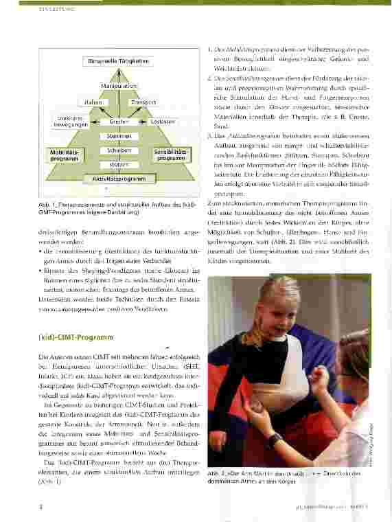 Vorschauseite 3: Stationäre interdisziplinäre neurologische Rehabilitation von Kindern mit armbetonter Hemiparese - (kid)-CIMT-Programm