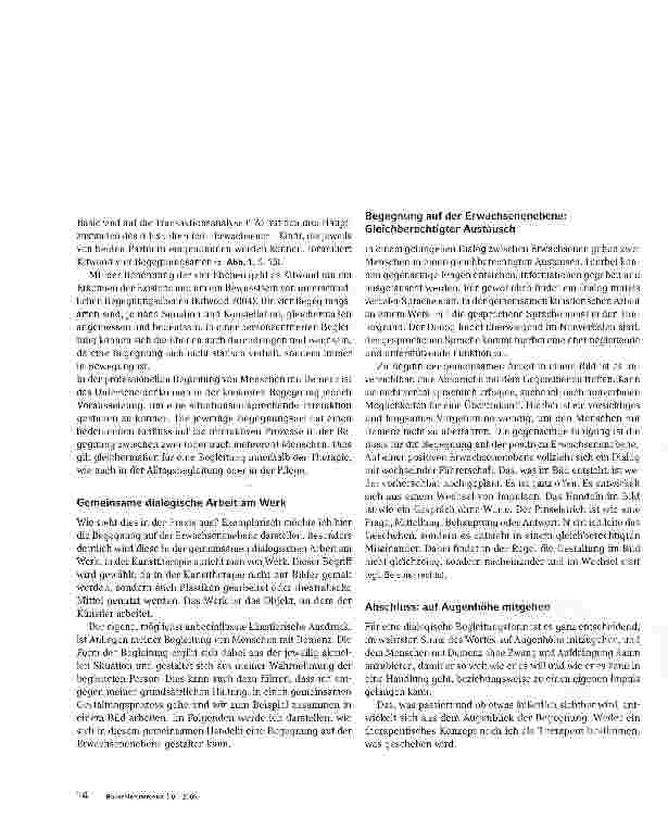 Vorschauseite 2: Personzentrierte Begleitung im kunsttherapeutischen Dialog