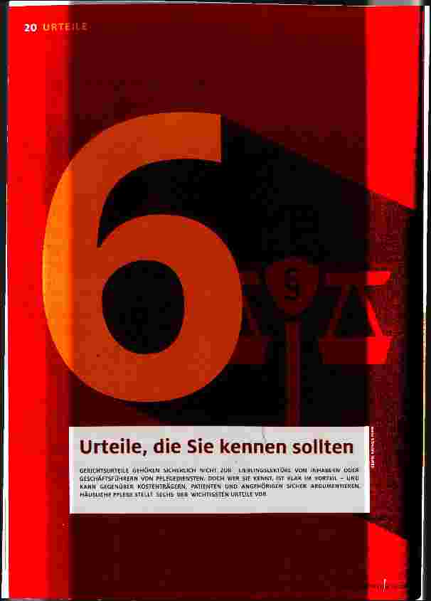 Vorschauseite 1: Urteile, die Sie kennen sollten