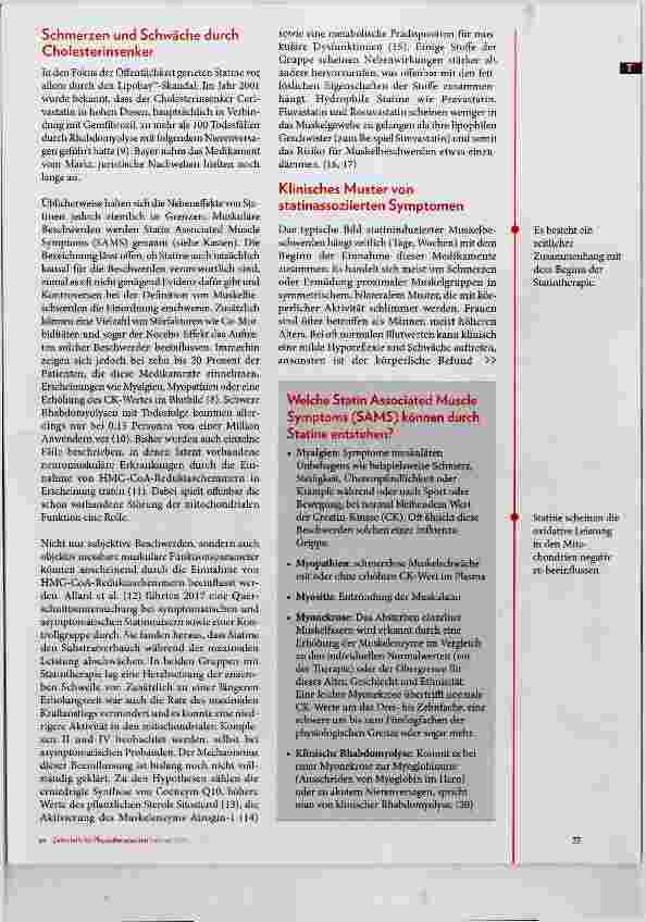 Vorschauseite 2: Muskelschmerzen durch Cholesterinsenker