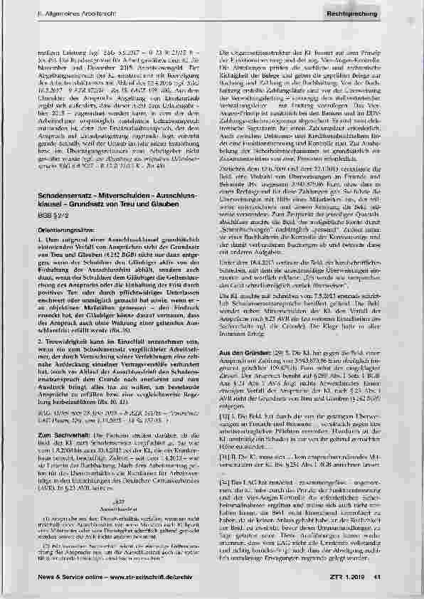 Vorschauseite 6: Ersatzurlaub Ausschlussfristen Anspruchsübergang