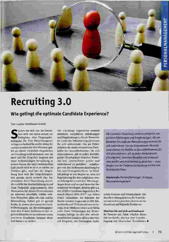 Vorschauseite 1: Recruiting 3.0