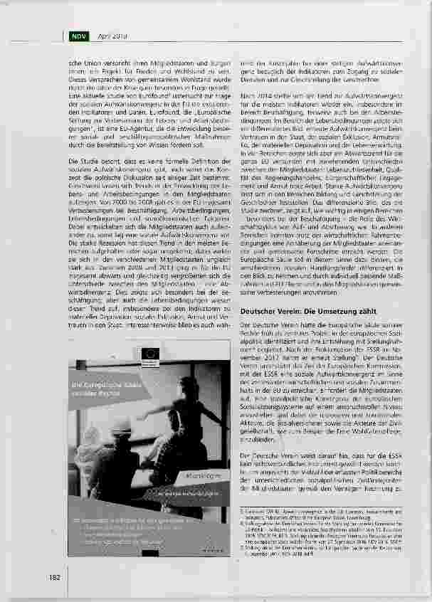 Vorschauseite 2: Die Umsetzung der Europäischen Säule sozialer Rechte