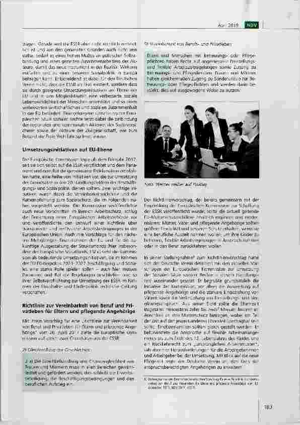 Vorschauseite 3: Die Umsetzung der Europäischen Säule sozialer Rechte