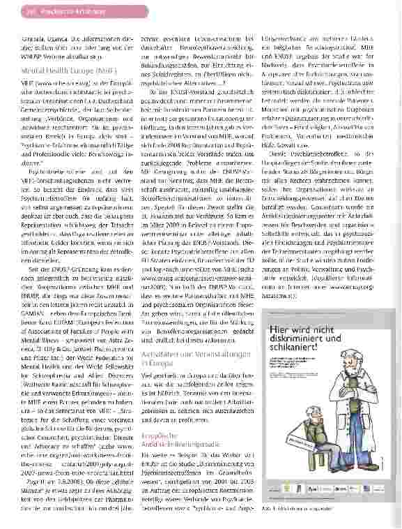 Vorschauseite 3: Psychiatriebetroffene auf der internationalen Bühne - eine aktuelle Zwischenbilanz