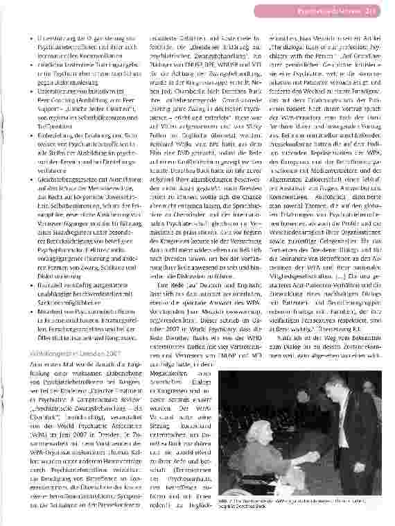 Vorschauseite 4: Psychiatriebetroffene auf der internationalen Bühne - eine aktuelle Zwischenbilanz