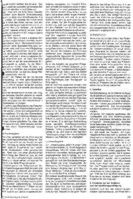Vorschauseite 2: Braun-Preis für Krankenpflegeschulen 1988 Thema: Der Hepatitis B-Patient im Krankenhaus // 1. Preis: