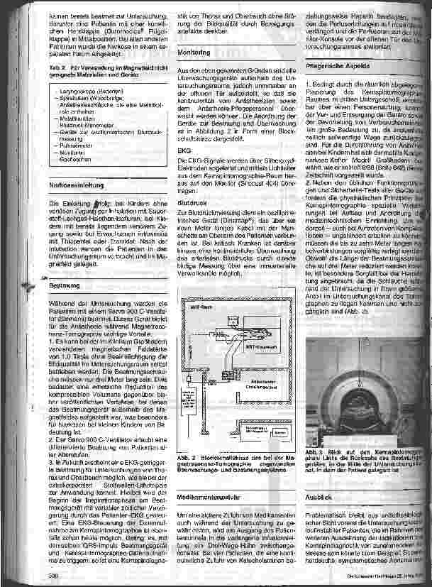 Vorschauseite 2: Anästhesie zur Kernspintomographie