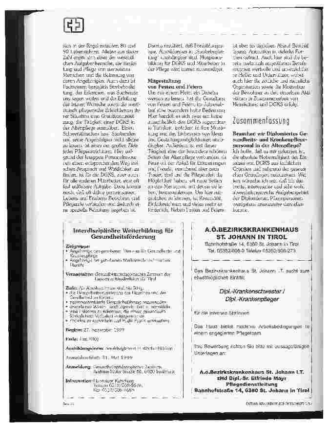 Vorschauseite 3: Aufgaben der DGKS in der Altenpflege