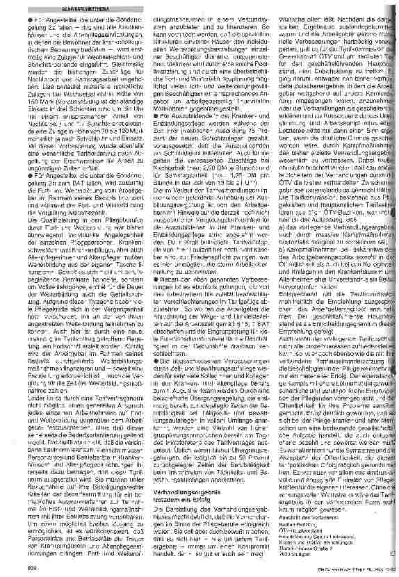 Vorschauseite 4: Arbeitssituation und Arbeitsbewertung - Perspektiven und tarifliche Konsequenz -