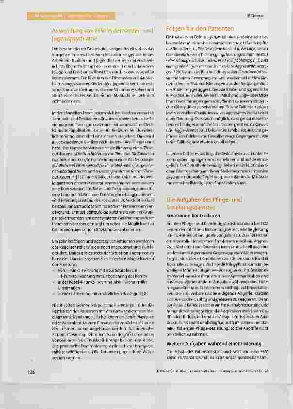 Vorschauseite 4: Freiheitsentziehende Maßnahmen - Hintergrund, Notwendigkeit und Alternativen