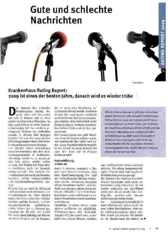 Vorschauseite 1: Gute und schlechte Nachrichten