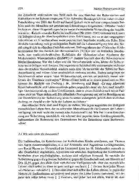 Vorschauseite 4: Dem Sterben zuvorkommen? Ethische Überlegungen zur Beihilfe zum Suizid