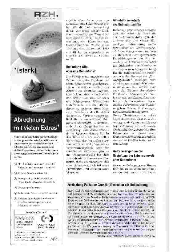 Vorschauseite 2: Ein neues Klientel in der Altenpflege