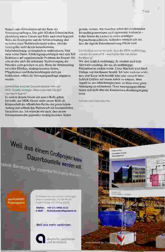 Vorschauseite 3: „Die Verweildauerprüfung könnten wir abschaffen