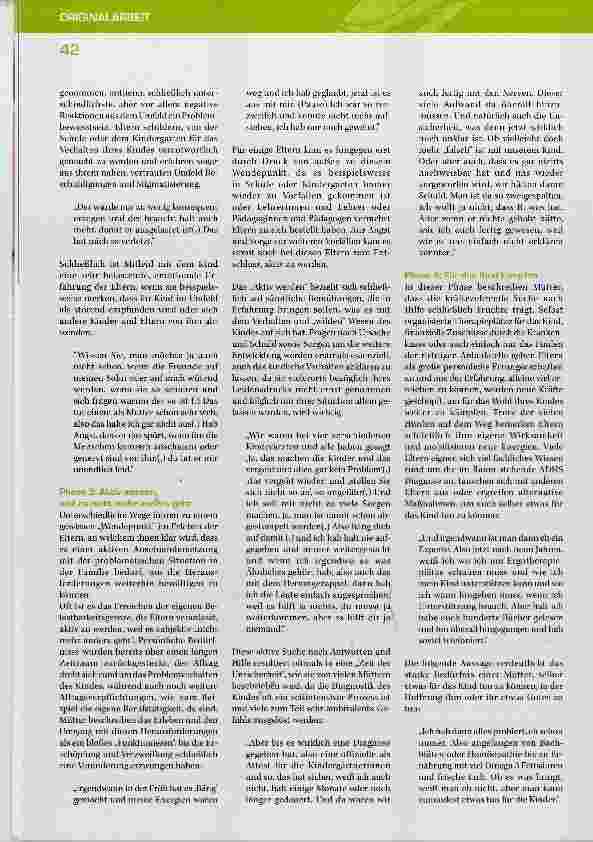 Vorschauseite 5: Leben mit ADHS - Erleben von Eltern betroffener Kinder und Jugendlicher