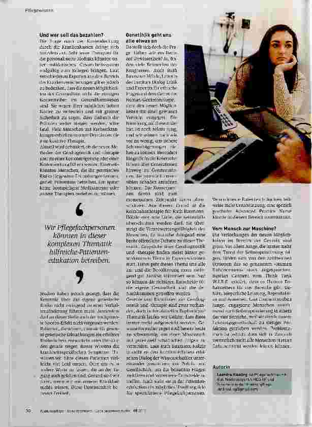 Vorschauseite 2: Genet (h)ik zwischen Chance und Dilemma