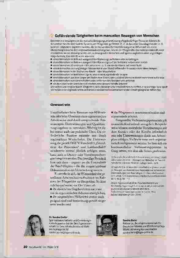 Vorschauseite 3: ERGONOMISCH ARBEITEN IN DER KUNDENWOHNUNG