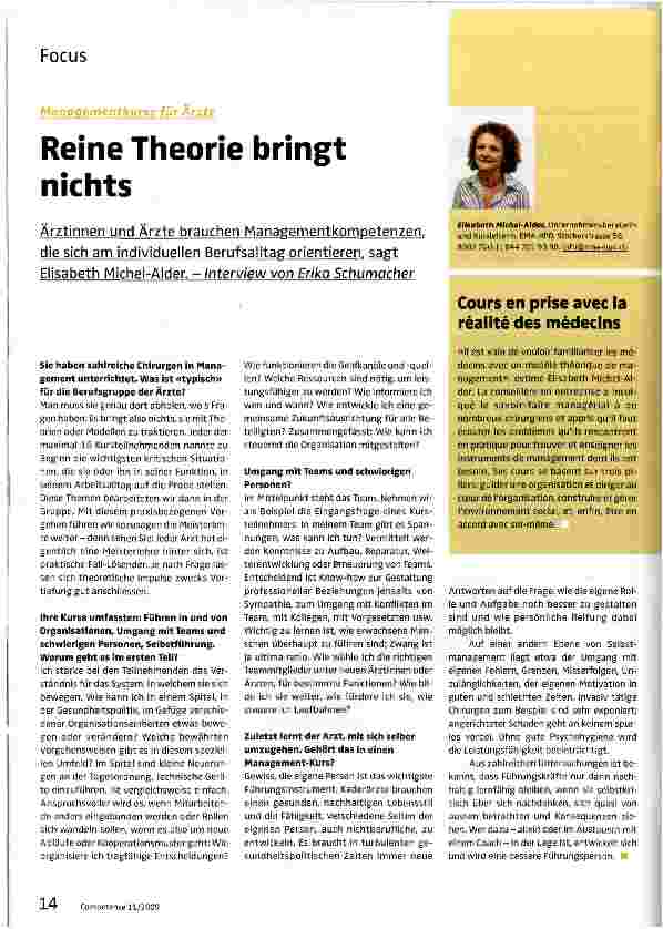 Vorschauseite 1: Reine Theorie bringt nichts