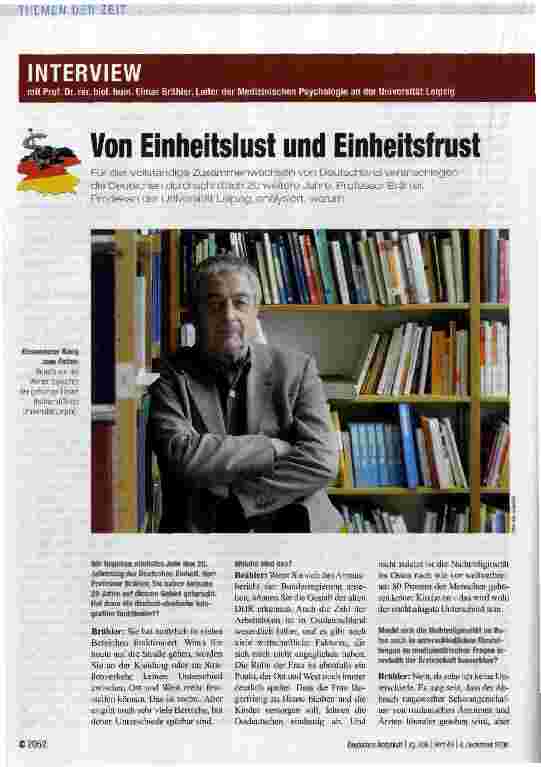 Vorschauseite 1: Von Einheitslust und Einheitsfrust