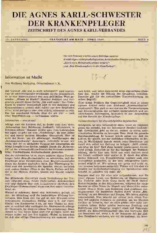 Vorschauseite 1: Information ist Macht
