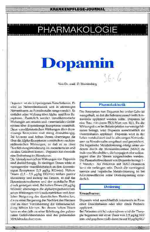 Vorschauseite 1: Dopamin