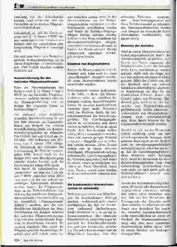 Vorschauseite 4: Vorbehaltsklauseln in Pflegesatzvereinbarungen