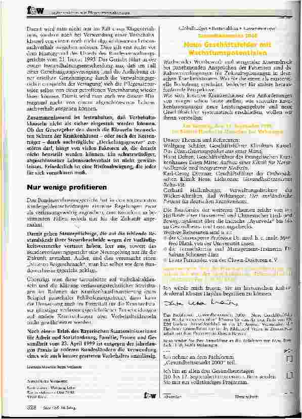 Vorschauseite 6: Vorbehaltsklauseln in Pflegesatzvereinbarungen