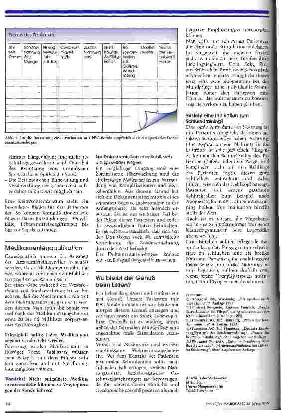 Vorschauseite 4: Die PEG-Sonde