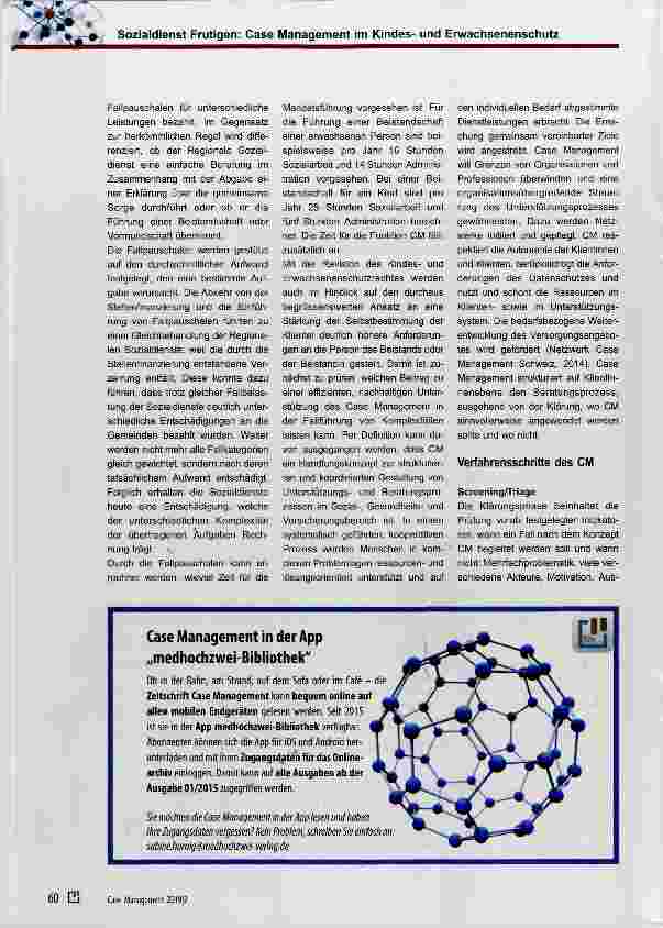 Vorschauseite 2: Sozialdienst Frutigen; Case Management im Kindesund Erwachsenenschutz