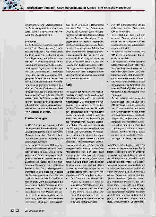 Vorschauseite 4: Sozialdienst Frutigen; Case Management im Kindesund Erwachsenenschutz