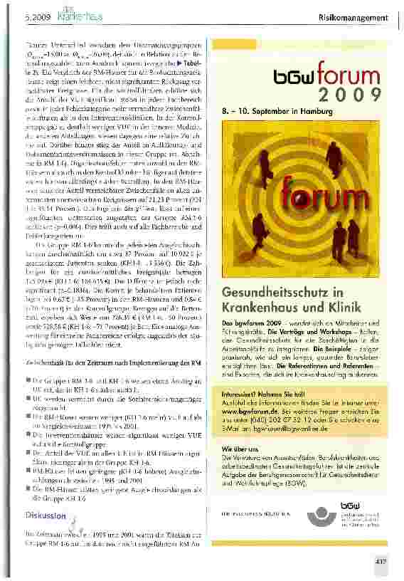 Vorschauseite 5: Risikomanagement im Krankenhaus