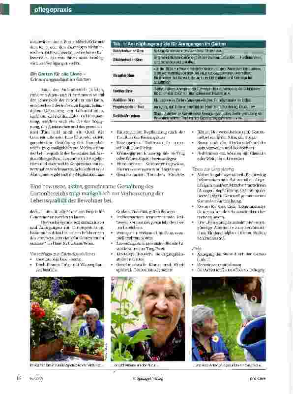 Vorschauseite 4: Sich wie daheim fühlenLebensraumgestaltung in Alten-, Pflegeheimen, Geriatriezentren und Krankenhäusern